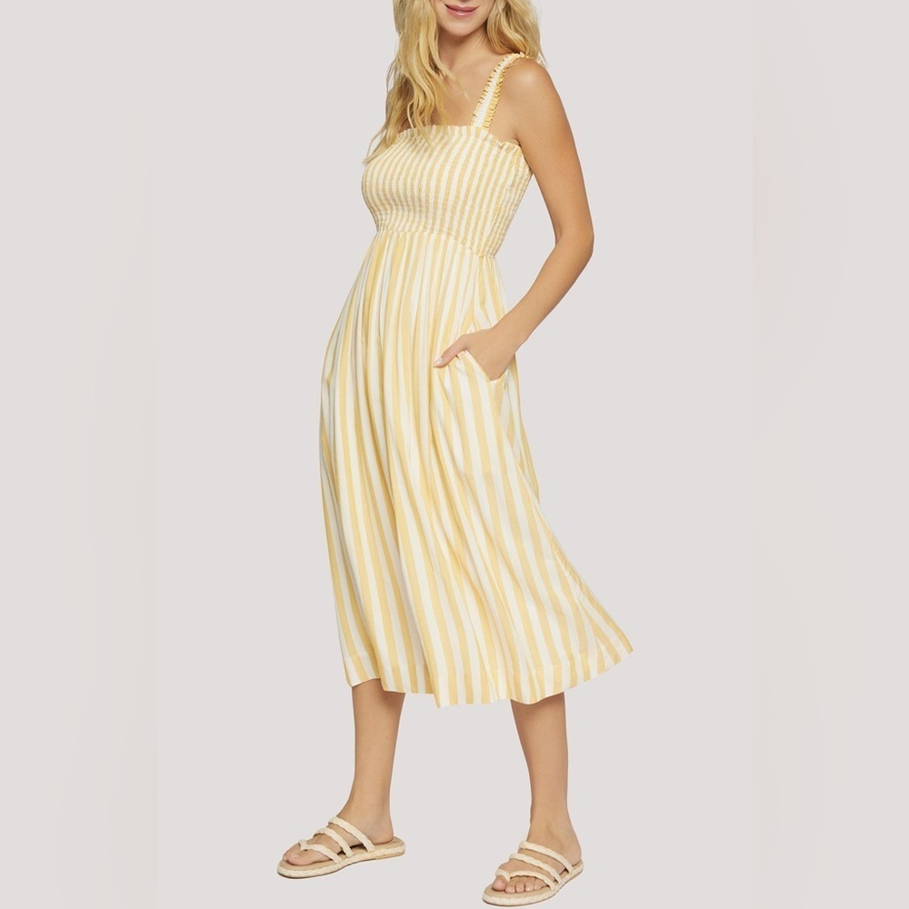 Lost + Wander Sunburst Glow Stripe Midi Sundress - Picture 3 of 4